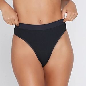 SALE!!!! L*Space ribbed frenchi black bikini bottoms